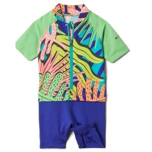 Columbia Sandy Shores Sunguard Unisex Swim Suit 12-18 Months